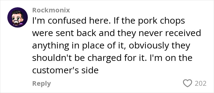 Comment supporting customer in response to a restaurant owner's unprofessional rant. Comment supporting customer in response to a restaurant owner's unprofessional rant.