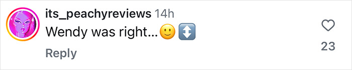 Instagram comment discussing Katy Perry doll controversy. Instagram comment discussing Katy Perry doll controversy.