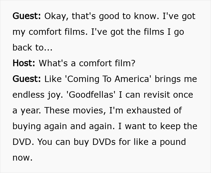 Conversation about the joy of owning and revisiting films on physical media like DVDs. Conversation about the joy of owning and revisiting films on physical media like DVDs.