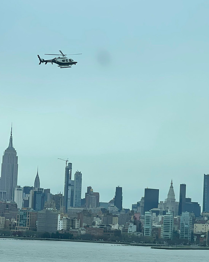 Helicopter flying over city skyline, an eerie detail might explain crash, says pilot. Helicopter flying over city skyline, an eerie detail might explain crash, says pilot.
