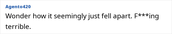 Text comment expressing surprise and concern about a helicopter crash, questioning how it fell apart. Text comment expressing surprise and concern about a helicopter crash, questioning how it fell apart.