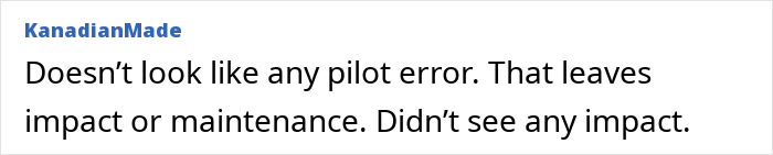 Text highlighting possible reasons for helicopter crash, focusing on impact or maintenance issues. Text highlighting possible reasons for helicopter crash, focusing on impact or maintenance issues.