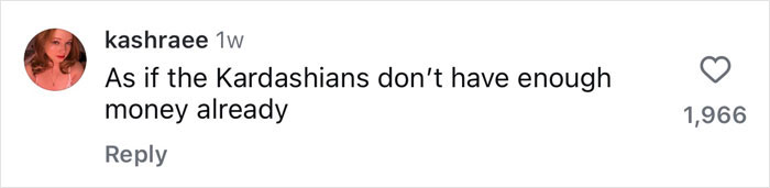 Comment criticizing Kardashians over Crumbl's new cookies with 1,966 likes. Comment criticizing Kardashians over Crumbl's new cookies with 1,966 likes.