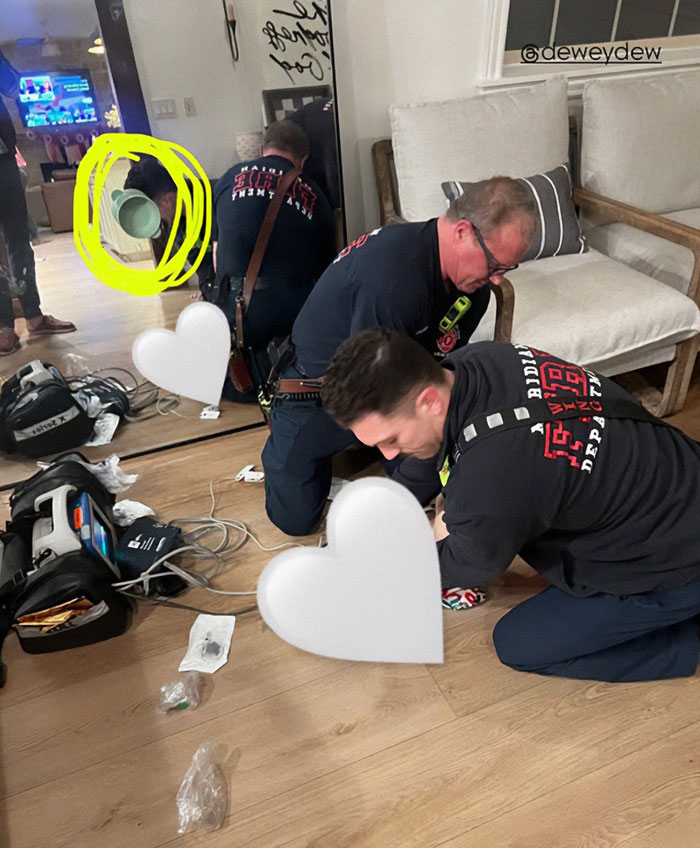 Firefighters assist at the scene of a tragic mirror accident involving a toddler, highlighting parenting influencer safety. Firefighters assist at the scene of a tragic mirror accident involving a toddler, highlighting parenting influencer safety.