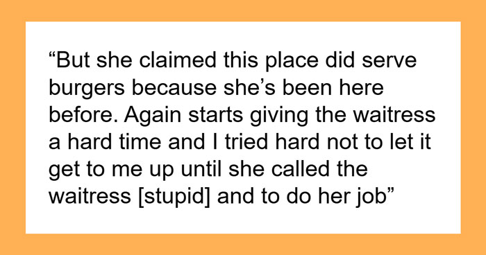 Woman Snaps At Waitress For No Reason, Date Gets Up And Leaves The Restaurant Without Looking Back