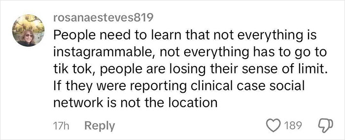 A comment criticizing medical students' behavior, emphasizing boundaries and appropriate social media use. A comment criticizing medical students' behavior, emphasizing boundaries and appropriate social media use.