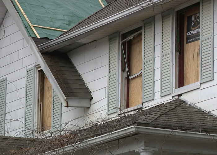 Dilapidated house exterior with boarded windows, linked to the "Disgusting Human" story narrative. Dilapidated house exterior with boarded windows, linked to the "Disgusting Human" story narrative.