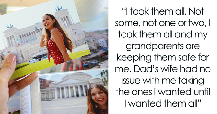 Pushy Stepmom Loses It After Teen Takes All The Photos Of His Late Mom With Him