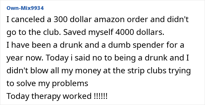 Text describing personal success in avoiding consumerism, focusing on money saved by not making unnecessary purchases. Text describing personal success in avoiding consumerism, focusing on money saved by not making unnecessary purchases.