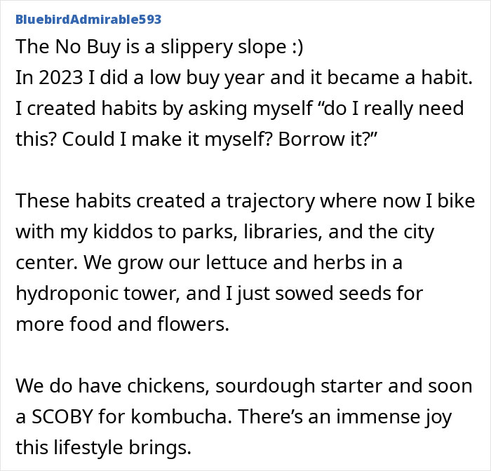 No-Buy lifestyle insights shared on sustainable habits, gardening, and simple joys beyond consumerism. No-Buy lifestyle insights shared on sustainable habits, gardening, and simple joys beyond consumerism.