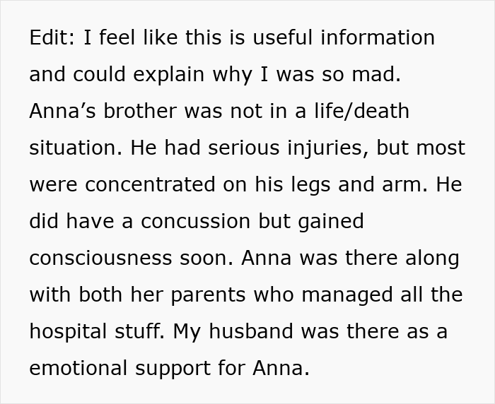 Text explaining a husband choosing to support a friend over witnessing the birth of his child. Text explaining a husband choosing to support a friend over witnessing the birth of his child.