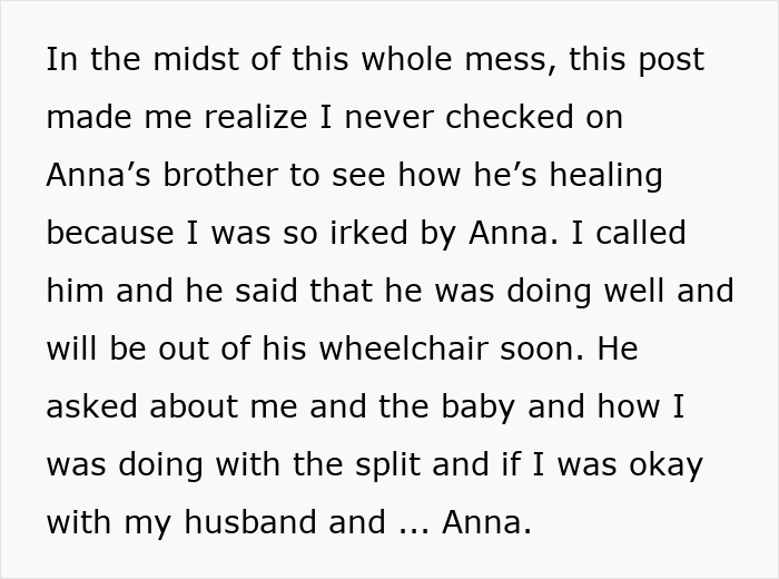 Text reveals husband's choice of female friend over child's birth, wife reflects on split. Text reveals husband's choice of female friend over child's birth, wife reflects on split.