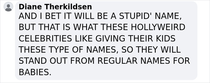 Comment ridiculing celebrity baby names amid viral confusion involving Machine Gun Kelly and Megan Fox. Comment ridiculing celebrity baby names amid viral confusion involving Machine Gun Kelly and Megan Fox.