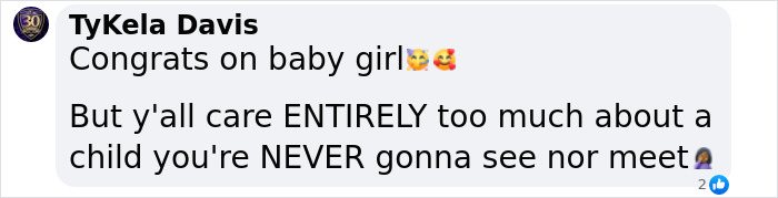 Message from TyKela Davis about caring too much for a baby girl never met, in viral Machine Gun Kelly post. Message from TyKela Davis about caring too much for a baby girl never met, in viral Machine Gun Kelly post.