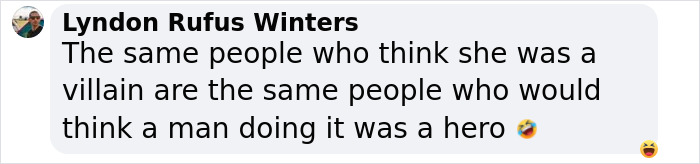 Comment discussing double standards about a woman's life choices after cancer diagnosis. Comment discussing double standards about a woman's life choices after cancer diagnosis.