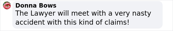 Screenshot of a comment by Donna Bows doubting claims in Virginia Giuffre’s lawyer case discussion. Screenshot of a comment by Donna Bows doubting claims in Virginia Giuffre’s lawyer case discussion.