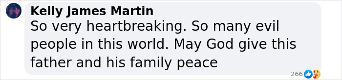 “Heartbreaking message expressing sympathy and peace for the grieving family. Sad emoji reaction.” “Heartbreaking message expressing sympathy and peace for the grieving family. Sad emoji reaction.”