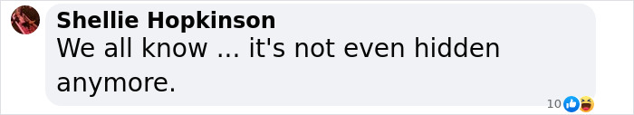 Shellie Hopkinson commenting on social media, expressing skepticism with a skeptical emoji reaction. Shellie Hopkinson commenting on social media, expressing skepticism with a skeptical emoji reaction.