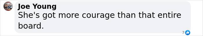 Text response to board chair on trans locker room issue reads: "She's got more courage than that entire board. Text response to board chair on trans locker room issue reads: "She's got more courage than that entire board.
