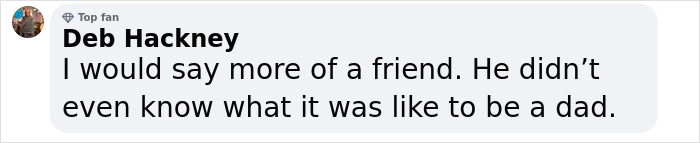 Comment about ex-stepdad Ashton Kutcher being more like a friend and not knowing what being a dad is like. Comment about ex-stepdad Ashton Kutcher being more like a friend and not knowing what being a dad is like.