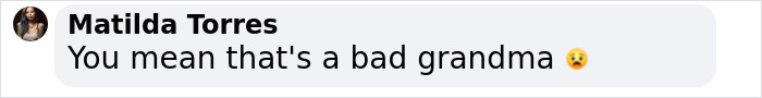 Comment by Matilda Torres on grandma sentenced in infant hot car case, expressing disapproval with a surprised emoji. Comment by Matilda Torres on grandma sentenced in infant hot car case, expressing disapproval with a surprised emoji.