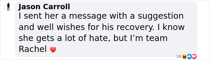 Jason Carroll's supportive message for Rachel Zegler's sick dog, expressing well wishes and solidarity. Jason Carroll's supportive message for Rachel Zegler's sick dog, expressing well wishes and solidarity.