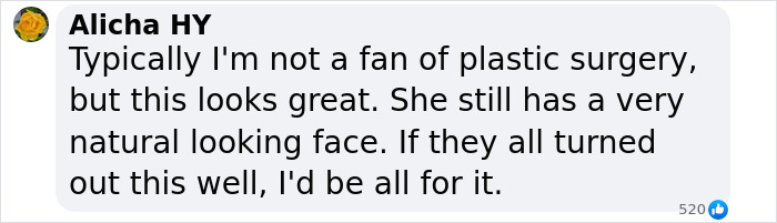 Text praising successful plastic surgery, highlighting natural-looking results and positive transformation. Text praising successful plastic surgery, highlighting natural-looking results and positive transformation.