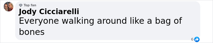 Comment on "Ozempic Feet" side effect reads: "Everyone walking around like a bag of bones. Comment on "Ozempic Feet" side effect reads: "Everyone walking around like a bag of bones.