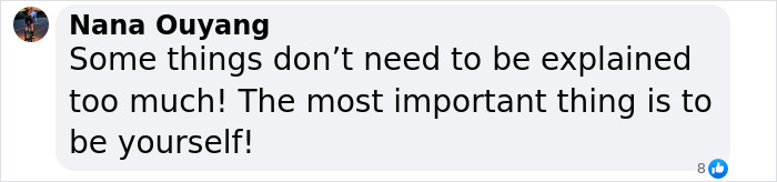 Text message stating, "Some things don’t need to be explained too much! The most important thing is to be yourself! Text message stating, "Some things don’t need to be explained too much! The most important thing is to be yourself!