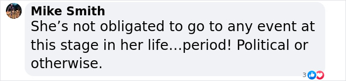 Social media comment supporting Michelle Obama addressing rumors, highlighting her autonomy and privacy. Social media comment supporting Michelle Obama addressing rumors, highlighting her autonomy and privacy.