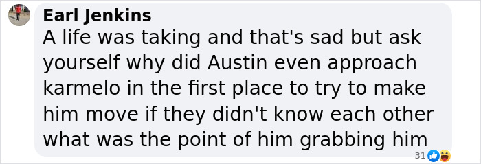 Comment discussing Austin Metcalf conspiracy theory details. Comment discussing Austin Metcalf conspiracy theory details.