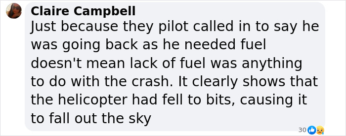 Comment discusses NYC helicopter pilot's radio message before crash causing confusion. Comment discusses NYC helicopter pilot's radio message before crash causing confusion.