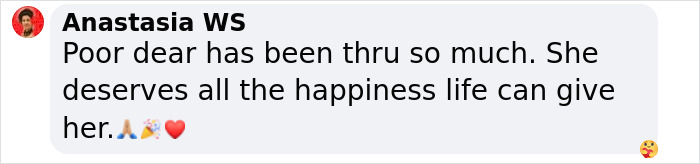 A social media comment praising a miracle burns survivor, highlighting her resilience and happiness. A social media comment praising a miracle burns survivor, highlighting her resilience and happiness.