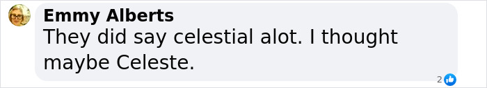 Comment speculates on baby name, mentioning "celestial" and "Celeste" amid Machine Gun Kelly, Megan Fox confusion. Comment speculates on baby name, mentioning "celestial" and "Celeste" amid Machine Gun Kelly, Megan Fox confusion.