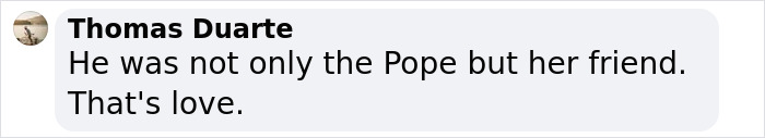 Thomas Duarte's comment on viral nun weeping over Pope's casket, highlighting friendship. Thomas Duarte's comment on viral nun weeping over Pope's casket, highlighting friendship.
