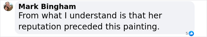 Comment about reputation related to the scandalous painting at the Metropolitan Museum of Art. Comment about reputation related to the scandalous painting at the Metropolitan Museum of Art.