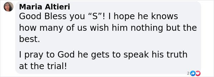 Comment expressing support for man held captive by evil stepmom, hoping he can speak his truth at trial. Comment expressing support for man held captive by evil stepmom, hoping he can speak his truth at trial.