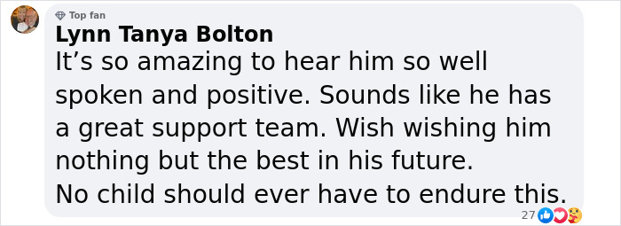 Comment shows support for man after revealing captivity by stepmom for 20 years. Comment shows support for man after revealing captivity by stepmom for 20 years.