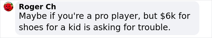 Comment on expensive kids' shoes highlights work ethic of rich kids. Comment on expensive kids' shoes highlights work ethic of rich kids.