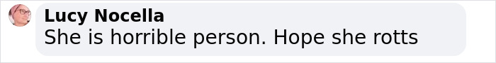 “Comment criticizing a woman involved in locking up her stepson for 20 years.” “Comment criticizing a woman involved in locking up her stepson for 20 years.”