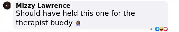 Screenshot of comment reacting to a controversial confession by a celebrity, mentioning therapy. Screenshot of comment reacting to a controversial confession by a celebrity, mentioning therapy.