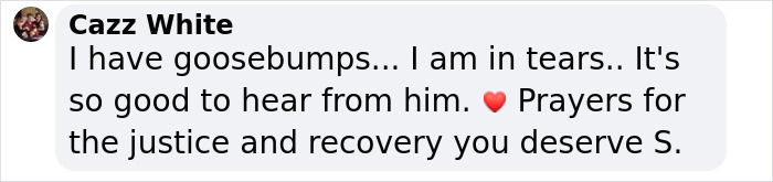 Comment expressing emotion over man's story of captivity and justice. Comment expressing emotion over man's story of captivity and justice.