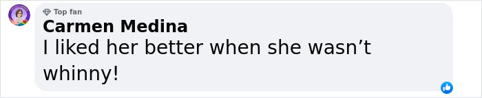 Carmen Medina comment criticizing Aimee Lou Wood from The White Lotus on social media. Carmen Medina comment criticizing Aimee Lou Wood from The White Lotus on social media.