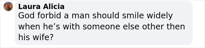 Comment on Justin Bieber video, questioning his public display of happiness with someone other than his wife. Comment on Justin Bieber video, questioning his public display of happiness with someone other than his wife.