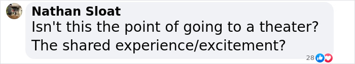 Comment by Nathan on the excitement of theater experiences during 'A Minecraft Movie' screening disruption. Comment by Nathan on the excitement of theater experiences during 'A Minecraft Movie' screening disruption.
