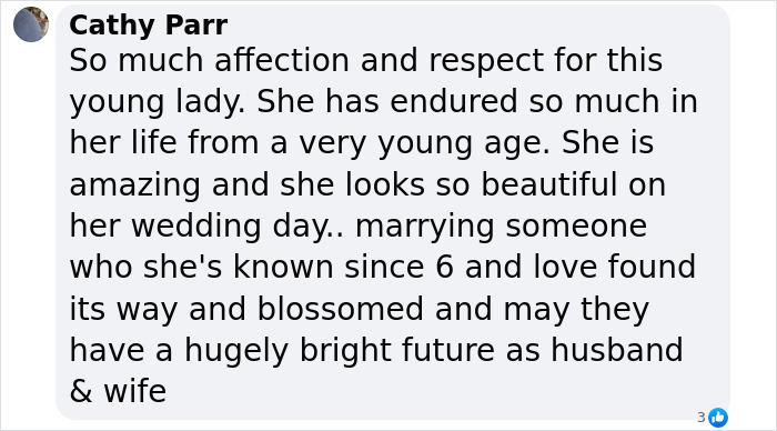 Miracle Burns survivor receives heartfelt message celebrating her wedding weekend. Miracle Burns survivor receives heartfelt message celebrating her wedding weekend.