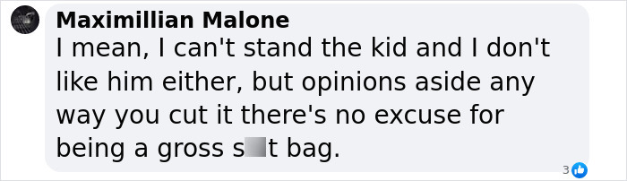 Comment on Mickey Rourke's remarks about JoJo Siwa, highlighting negative sentiment. Comment on Mickey Rourke's remarks about JoJo Siwa, highlighting negative sentiment.