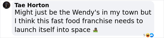 Wendy's receives online criticism in a comment, suggesting the fast-food franchise launches into space. Wendy's receives online criticism in a comment, suggesting the fast-food franchise launches into space.