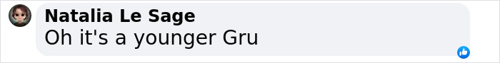 Comment by Natalia says, "Oh it's a younger Gru," discussing Secret Service methods. Comment by Natalia says, "Oh it's a younger Gru," discussing Secret Service methods.