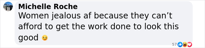 Comment by Michelle Roche discussing appearance and perceptions. Comment by Michelle Roche discussing appearance and perceptions.